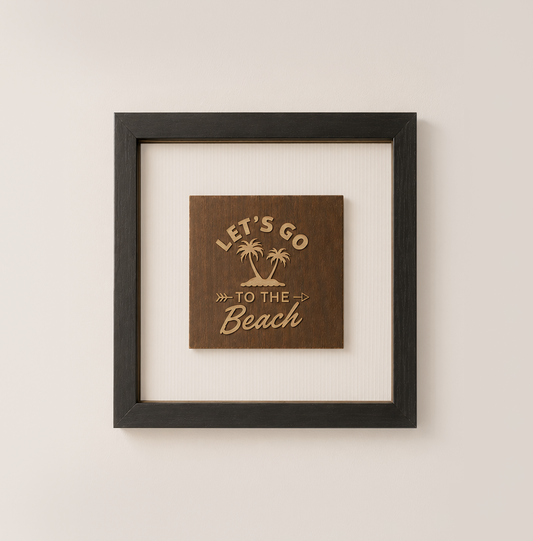 Let’s Go to the Beach Shadow Box Frame