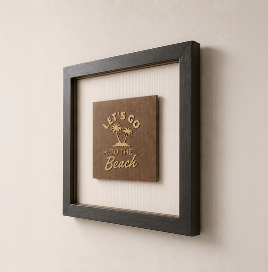 Let’s Go to the Beach Shadow Box Frame