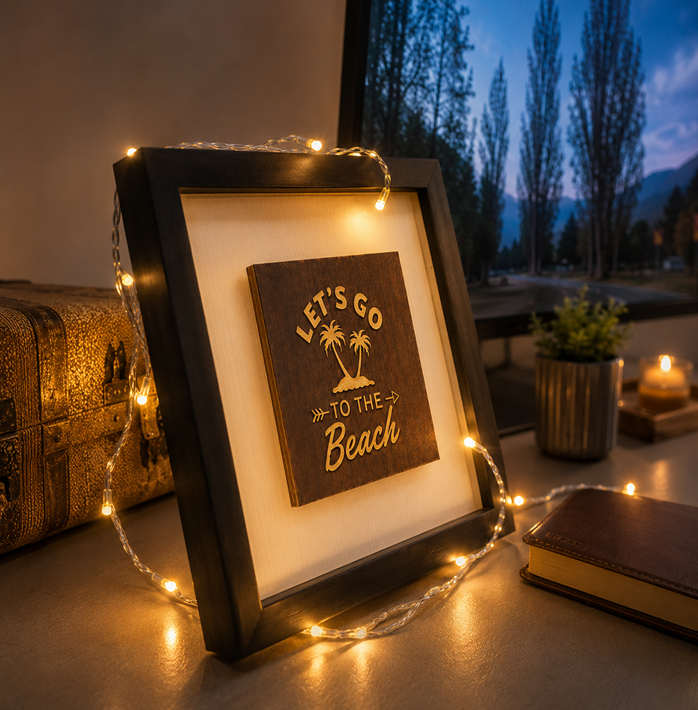 Let’s Go to the Beach Shadow Box Frame