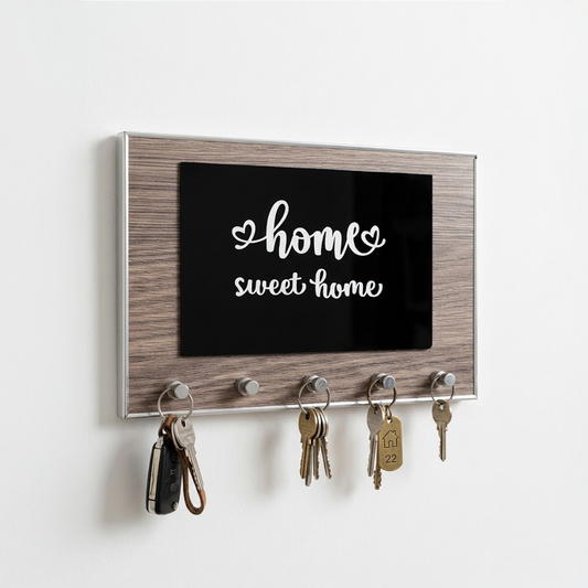 Home Sweet Home Wooden Wall Key Holder